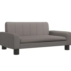 vidaXL sofa til børn 70x45x30 cm stof gråbrun