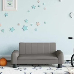 vidaXL sofa til børn 70x45x30 cm stof gråbrun