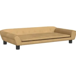 vidaXL sofa til børn 100x50x26 cm velour brun