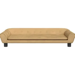 vidaXL sofa til børn 100x50x26 cm velour brun