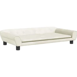 vidaXL sofa til børn 100x50x26 cm velour cremefarvet