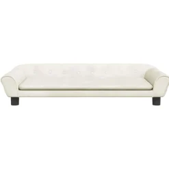 vidaXL sofa til børn 100x50x26 cm velour cremefarvet