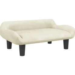 vidaXL sofa til børn 70x40x24 cm velour cremefarvet