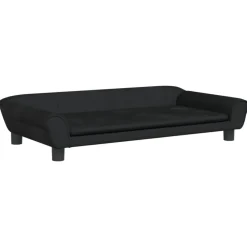 vidaXL sofa til børn 100x50x26 cm velour sort