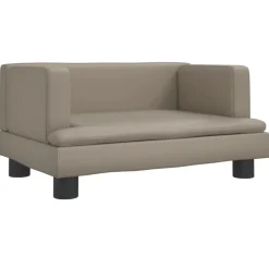 vidaXL sofa til børn 60x40x30 cm kunstlæder cappuccinofarvet