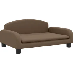 vidaXL sofa til børn 70x45x30 cm stof brun