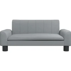 vidaXL sofa til børn 70x45x30 cm stof lysegrå