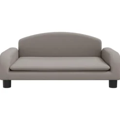 vidaXL sofa til børn 70x45x30 cm stof gråbrun