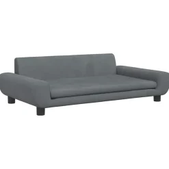 vidaXL sofa til børn 100x54x33 cm velour mørkegrå
