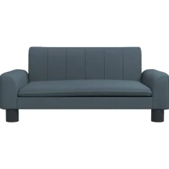 vidaXL sofa til børn 70x45x30 cm stof mørkegrå