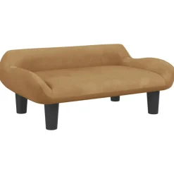 vidaXL sofa til børn 70x40x24 cm velour brun