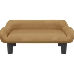 vidaXL sofa til børn 70x40x24 cm velour brun