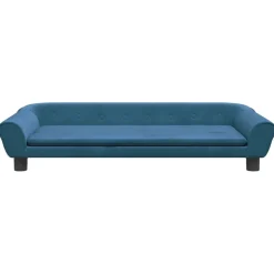 vidaXL sofa til børn 100x50x26 cm velour blå