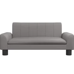 vidaXL sofa til børn 70x45x30 cm kunstlæder grå
