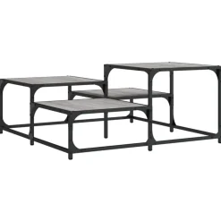 vidaXL sofabord 87,5x87,5x40 cm konstrueret træ grå sonoma-eg