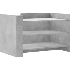 vidaXL sofabord 80x50x50 cm konstrueret træ betongrå