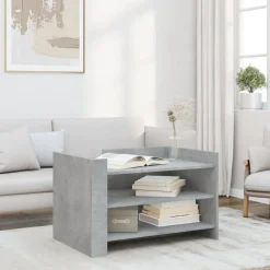 vidaXL sofabord 80x50x50 cm konstrueret træ betongrå