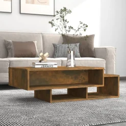 vidaXL sofabord 105x55x32 cm konstrueret træ røget egetræsfarve