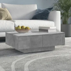 vidaXL sofabord 90x60x31 cm konstrueret træ betongrå