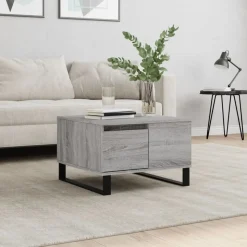 vidaXL sofabord 55x55x36,5 cm konstrueret træ grå sonoma-eg