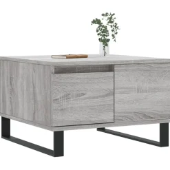vidaXL sofabord 55x55x36,5 cm konstrueret træ grå sonoma-eg