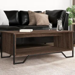 vidaXL sofabord 100x51x40 cm konstrueret træ brun egetræsfarve