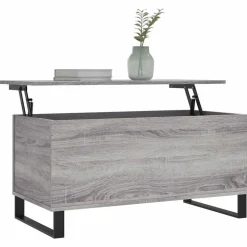 vidaXL sofabord 90x44,5x45 cm konstrueret træ sonoma-eg grå