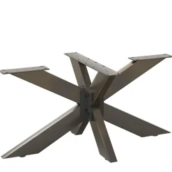 vidaXL sofabordben edderkopformet sort 98x58x(42-43) cm stål