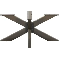 vidaXL sofabordben edderkopformet sort 98x58x(42-43) cm stål