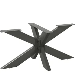 vidaXL sofabordben edderkopformet antracit 98x58x(42-43) cm stål