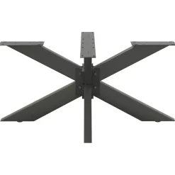 vidaXL sofabordben edderkopformet antracit 98x58x(42-43) cm stål