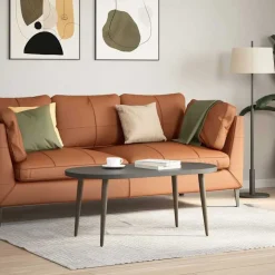 vidaXL sofabordben konisk form 4 stk. naturstål 30-31 cm stål