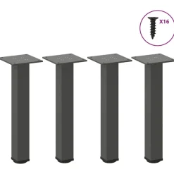 vidaXL sofabordsben 4 stk. antracit 30-32 cm stål