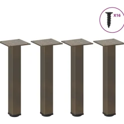 vidaXL sofabordsben 4 stk. naturstål 30-32 cm stål