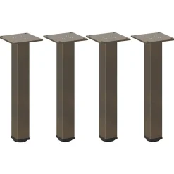 vidaXL sofabordsben 4 stk. naturstål 30-32 cm stål