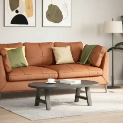 vidaXL sofabordsben A-formet 2 stk. antracit 30x(30-31) cm stål