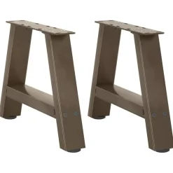 vidaXL sofabordsben A-formet 2 stk. 30x(30-31) cm stål
