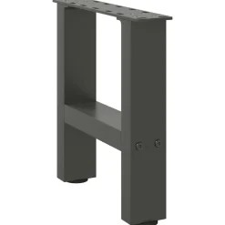 vidaXL sofabordsben antracit 2 stk. 30x(30-31) cm stål
