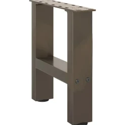 vidaXL sofabordsben naturstål 2 stk. 30x(30-31) cm stål
