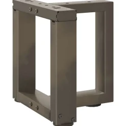 vidaXL sofabordsben T-formet 2 stk. sort 30x25x(30-31) cm stål