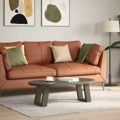 vidaXL sofabordsben U-formet 2 stk. naturstål 30x(30-31) cm stål