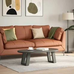 vidaXL sofabordsben U-formet 2 stk. antracit 30x(30-31) cm stål