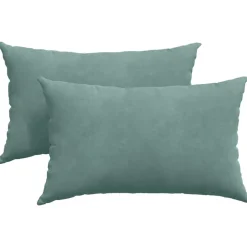 vidaXL Sofapuder 2 pcs Havgrøn 50 x 30 cm Velourstof