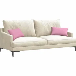 vidaXL Sofapuder 2 pcs Lyserød 50 x 30 cm Stof