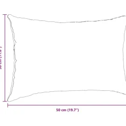 vidaXL Sofapuder 2 pcs Lyserød 50 x 30 cm Stof