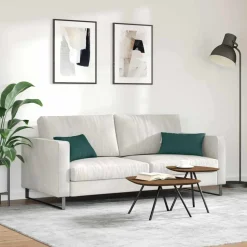 vidaXL Sofapuder 2 pcs Mørkegrøn 50 x 30 cm Stof