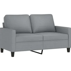 vidaXL sofasæt 2 dele med hynder stof lysegrå