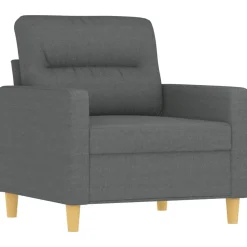 vidaXL sofasæt 3 dele med hynder stof mørkegrå