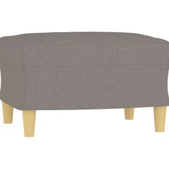 vidaXL sofasæt 3 dele med hynder stof gråbrun