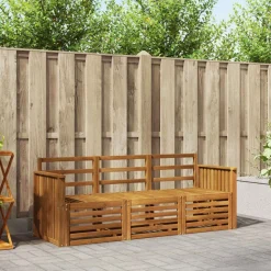 vidaXL Sofasæt 3 pcs Naturfarvet Massivt Akacietræ